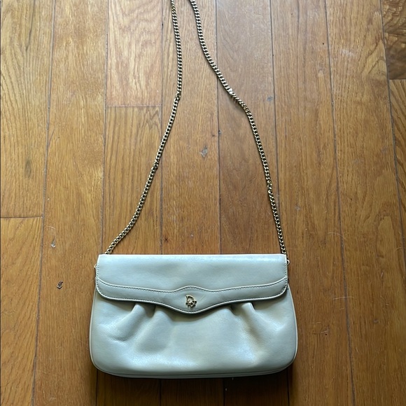 Christian Dior Vintage Cream Chain Shoulder Bag - Picture 1 of 9